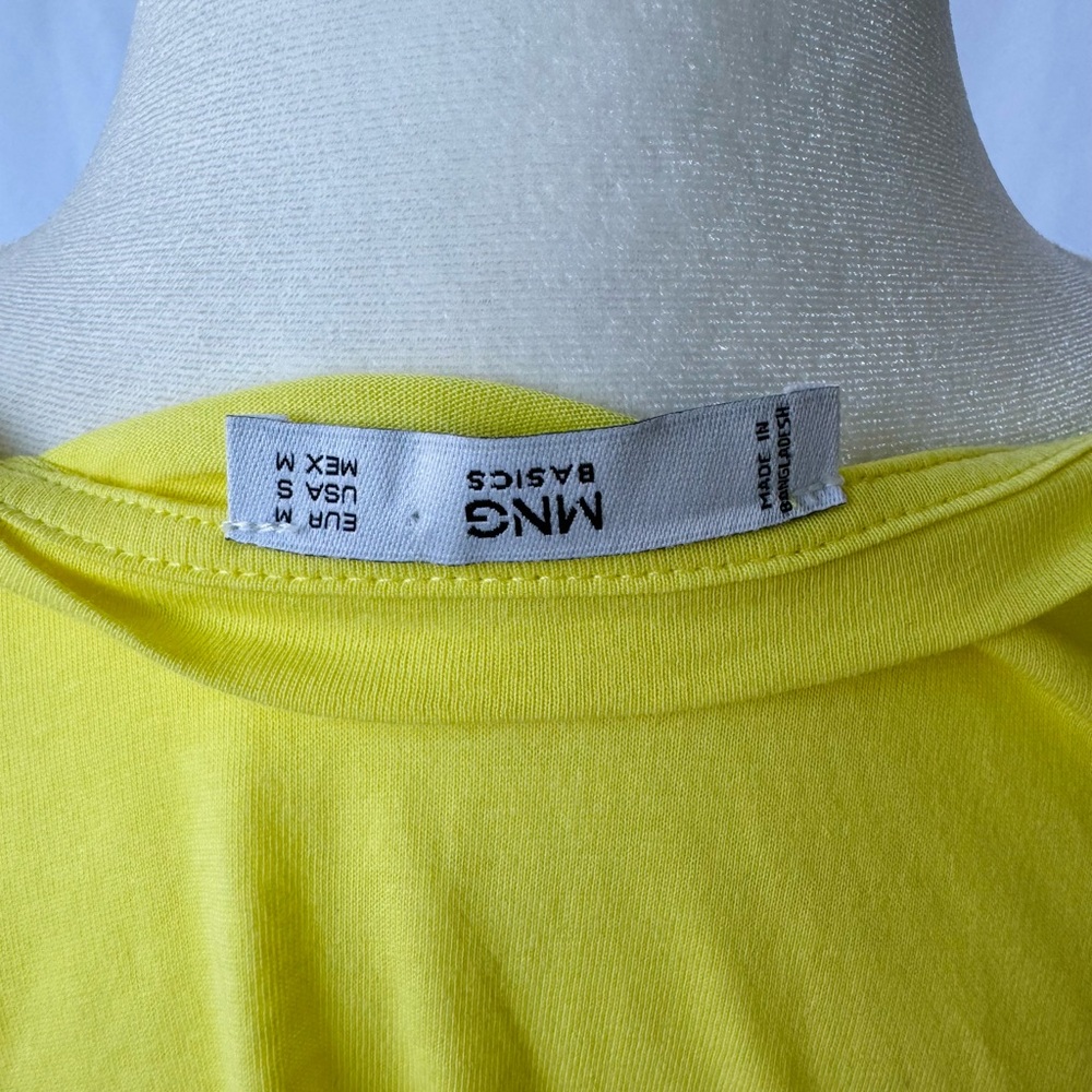Mango Basics Neon Ruffle Top. - Picture 3 of 5